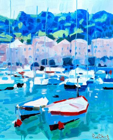 Original Impressionism Architecture Paintings by Paul Cheng