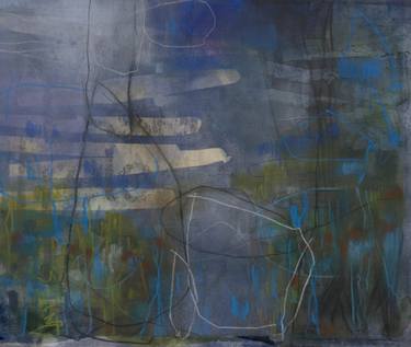 Original Abstract Expressionism Abstract Mixed Media by Jacques Pilon