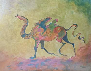 Original Abstract Animal Drawings by Anita Zotkina