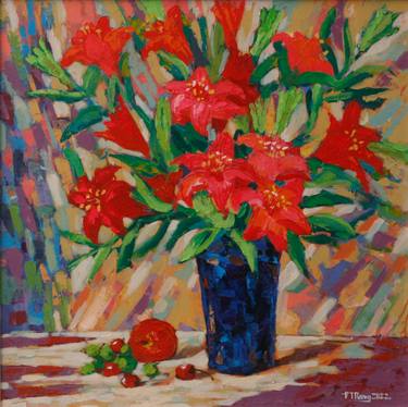 Original Abstract Tree Paintings by Duong Dang Thanh