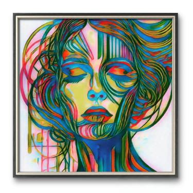Original Abstract Expressionism Women Painting by Sam Simeone
