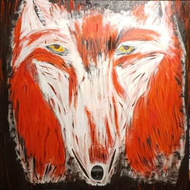 Original Abstract Expressionism Animal Mixed Media by James  Curzi