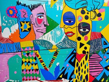 Original Abstract Mixed Media by Lazaro Braun