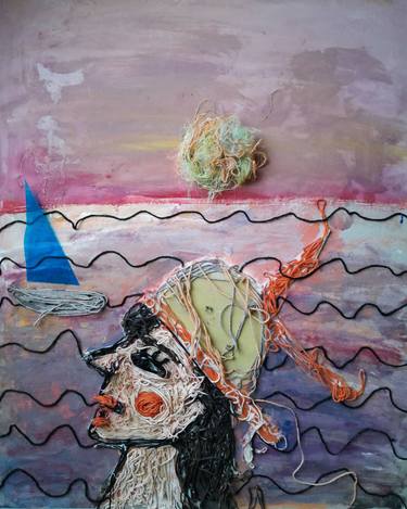 Original Conceptual Men Mixed Media by Mariia Demidova