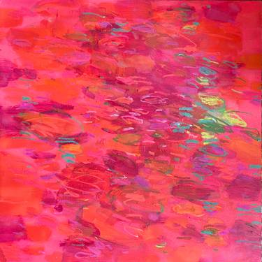 Original Abstract Water Mixed Media by Ian Hargrove