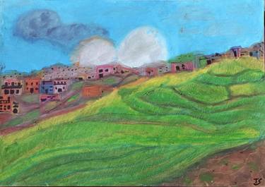 Original Conceptual Landscape Mixed Media by Tanya S