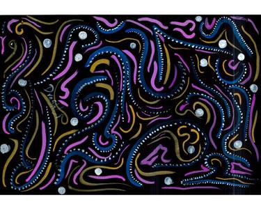 Original Abstract Expressionism Outer Space Paintings by Drashti Upadhyay