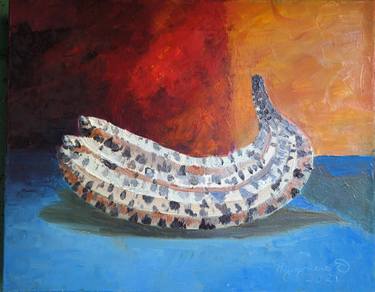 Original Abstract Expressionism Transportation Painting by Denys Nedoluzhenko