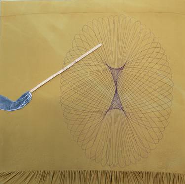 Original Contemporary Geometric Mixed Media by Matia Chincarini