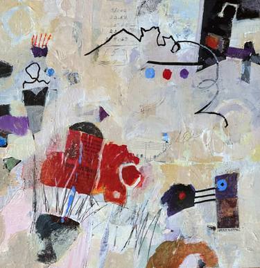 Original Contemporary Abstract Mixed Media by Karen Nunley