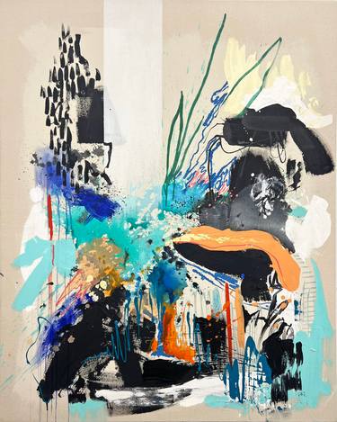Original Abstract Expressionism Abstract Paintings by Tania Lacaria