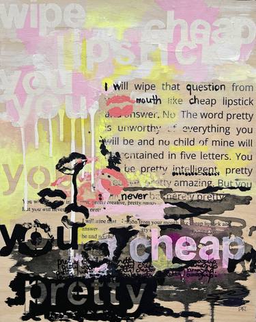 Original Abstract Typography Paintings by Tania Lacaria