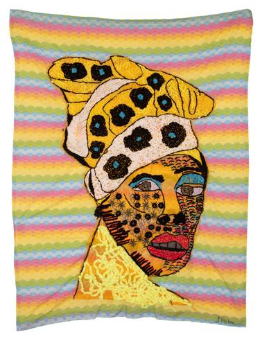 Original Contemporary Portrait Mixed Media by Lerato Motau