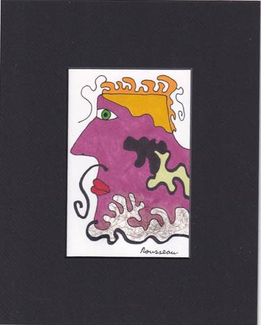 Original Portraiture Outer Space Drawings by Bryant Rousseau