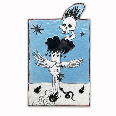 Original Contemporary Animal Mixed Media by David Skvorsow