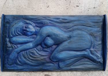 Original Art Deco Nude Sculpture by Vladyslav Kolomoiets