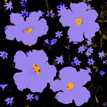 Original Pop Art Floral Mixed Media by Karin Elmers