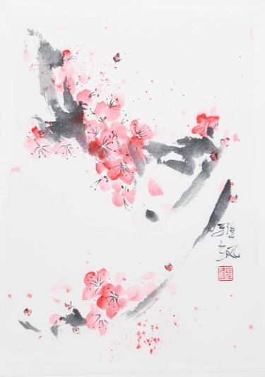 Original Fine Art Floral Paintings by Yasa Mt