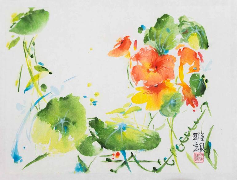 Original Impressionism Floral Paintings by Yasa Mt
