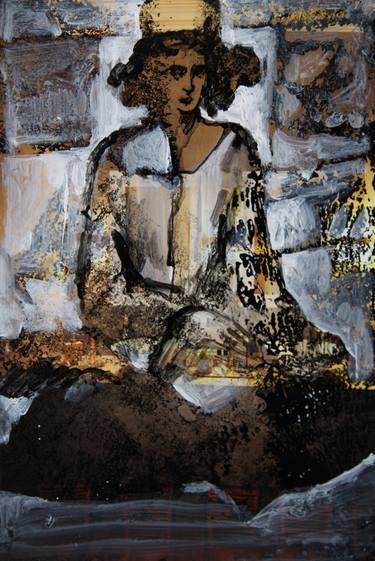 Original Contemporary Women Mixed Media by Nasser Palangi