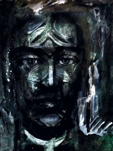 Original Contemporary People Mixed Media by Nasser Palangi