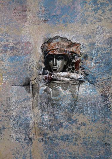 Original Contemporary People Mixed Media by Nasser Palangi