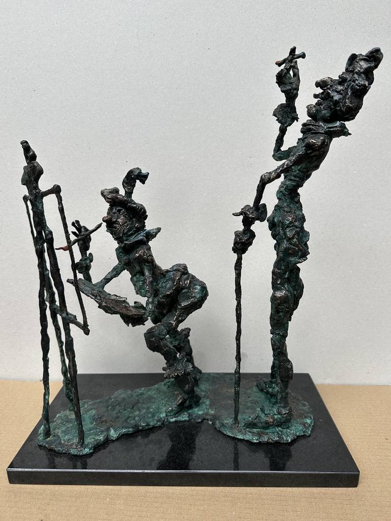 Original Figurative Celebrity Sculpture by Erno Toth