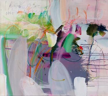 Original Abstract Expressionism Abstract Painting by Birgit Fechner