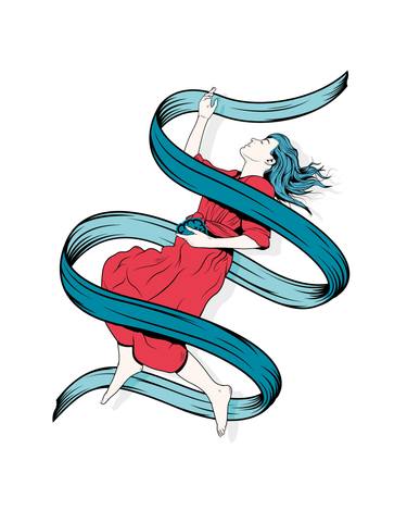 Original Illustration People Printmaking by Marwan Shakarchi