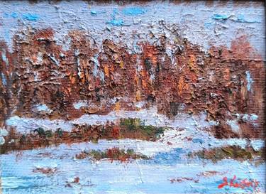 Original Abstract Landscape Painting by Svetlana Grishkovec-Kiisky