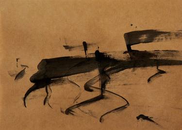 Original Abstract Calligraphy Drawings by Valentin Fedorov
