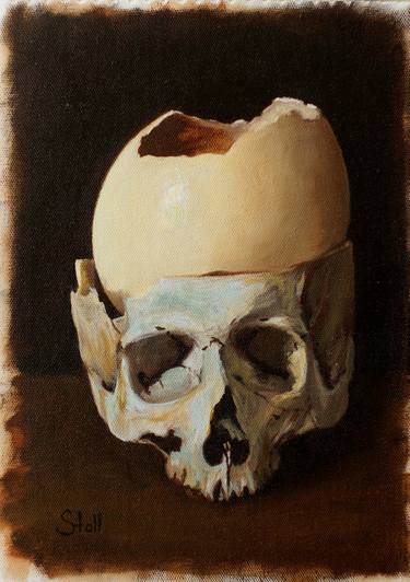 Original Figurative Still Life Paintings by Eugen Stoll