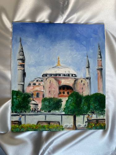 Original Art Deco Architecture Paintings by Çağıl Sıla Soyer