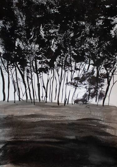 Original Figurative Tree Drawings by Bogna Woskowicz