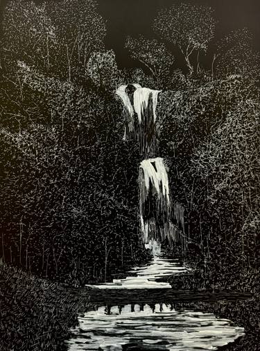 Original Art Deco Landscape Drawings by Jaden Park