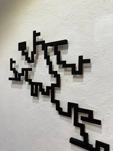 Original Abstract Architecture Mixed Media by Luis Aquino