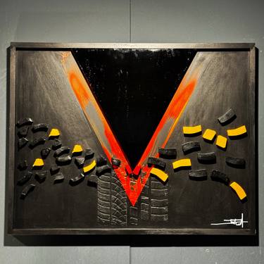 Original Modern Abstract Painting by Joe Fnord