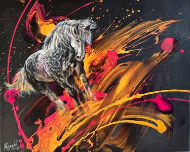 Original Contemporary Animal Drawing by Kenneth Wong