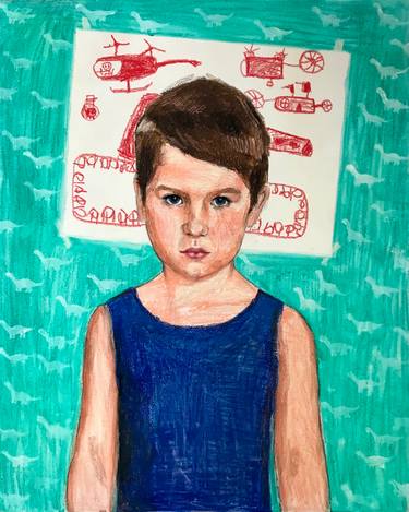 Original Figurative Children Drawings by Alíz Hermán