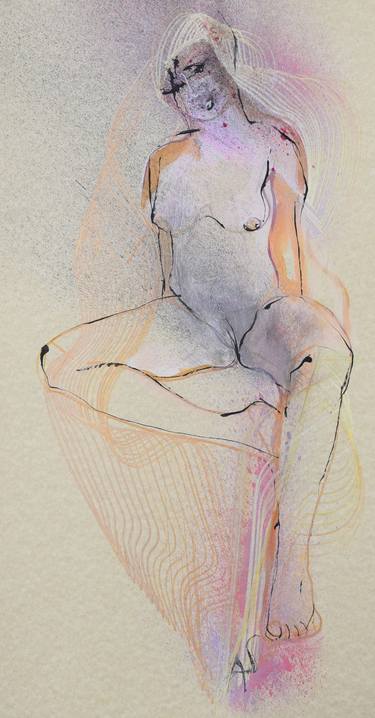 Print of Algorithmic Body Mixed Media by Anna Skorko