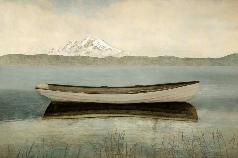 Print of Contemporary Boat Mixed Media by Wendy Hume Ginsberg