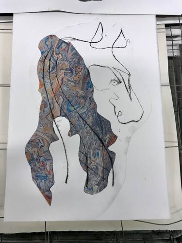 Original Minimalism Animal Printmaking by Laurianne Donnez