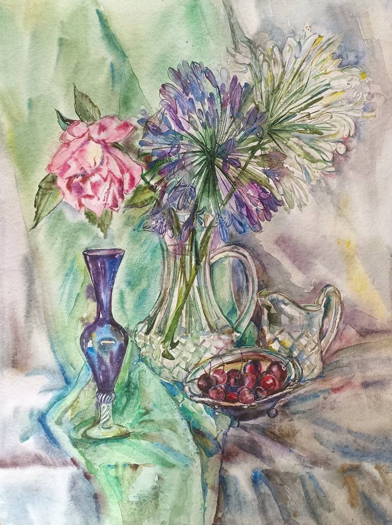 Print of Contemporary Still Life Paintings by Galina Hannemann
