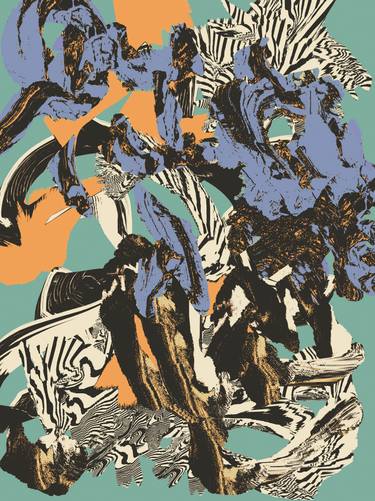 Original Abstract Expressionism Abstract Digital by Vx Vx