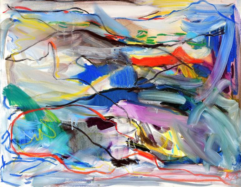 Print of Abstract Expressionism Abstract Paintings by Asta Kulikauskaitė
