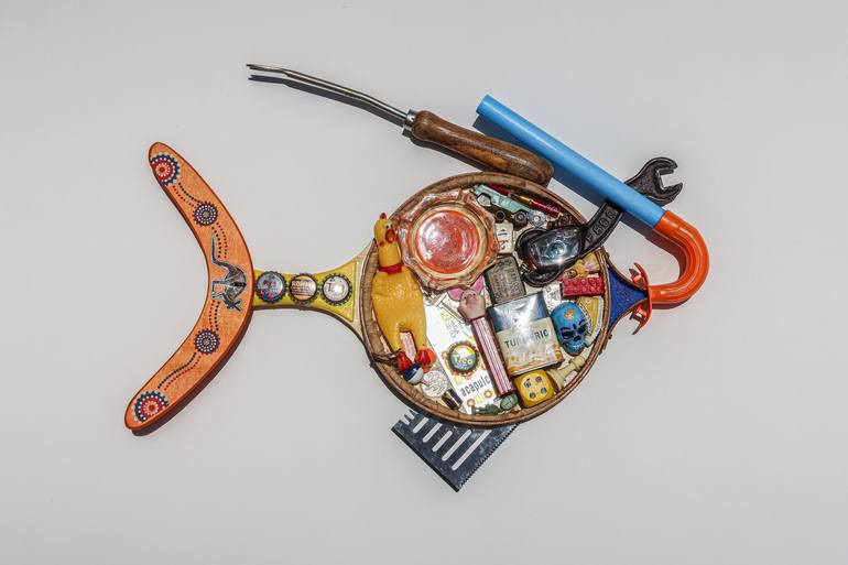 Original Fish Sculpture by David M Joseph