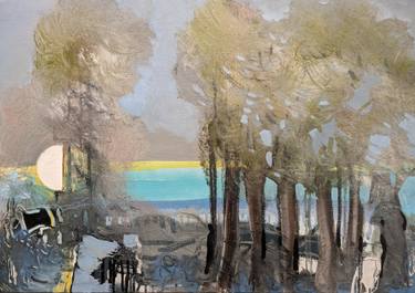 Original Expressionism Landscape Painting by Nicolas Gasiorowski