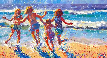 Original Algorithmic Beach Digital by The Whimsy Wonders Worlds