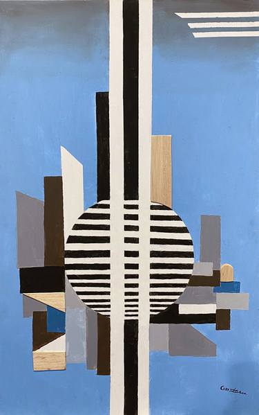 Original Bauhaus Architecture Paintings by Jorge Garzon Pintado