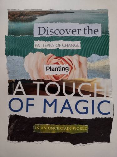 Original Contemporary Language Collage by Roberta Killip